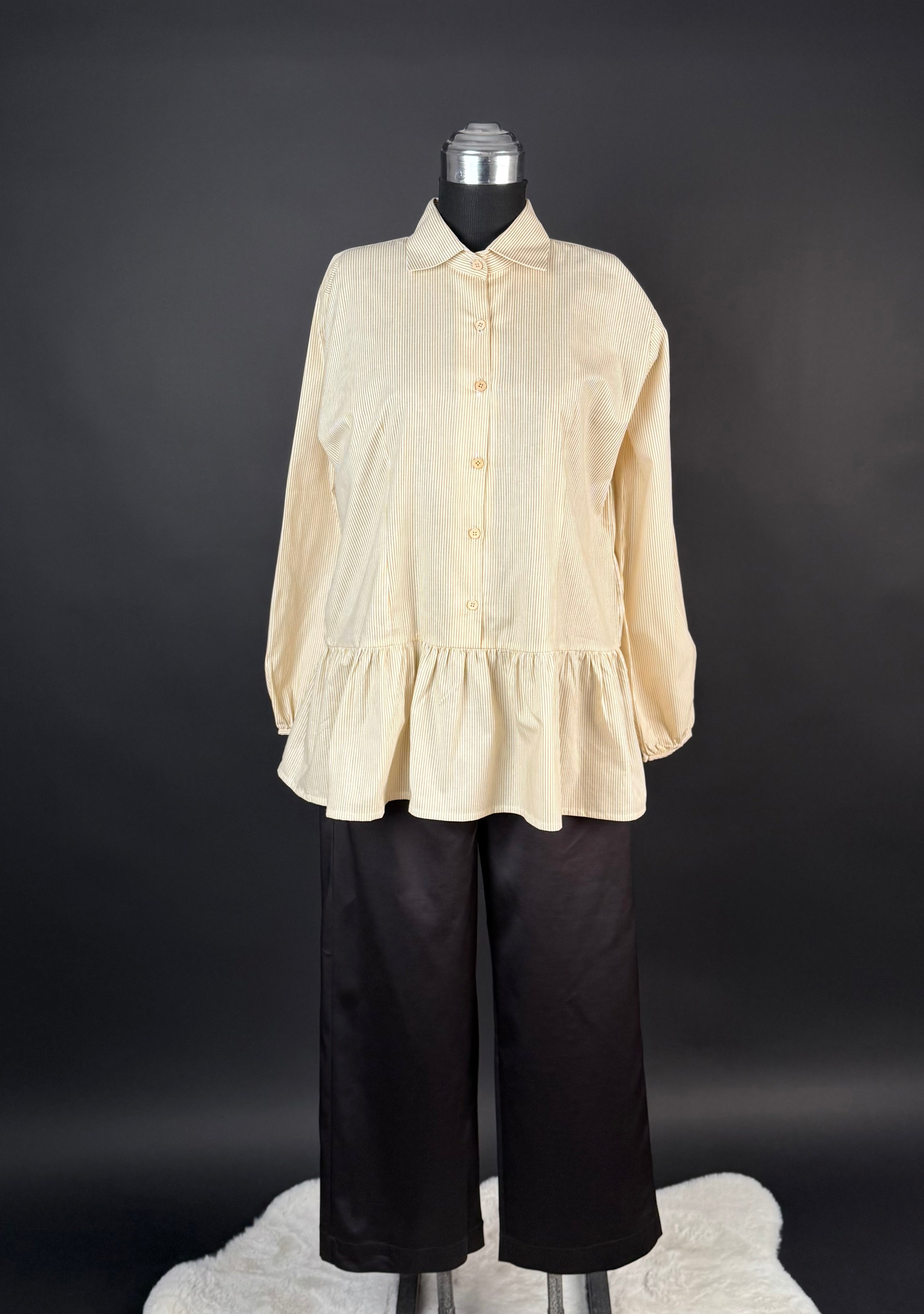 pantalon large marron nègre