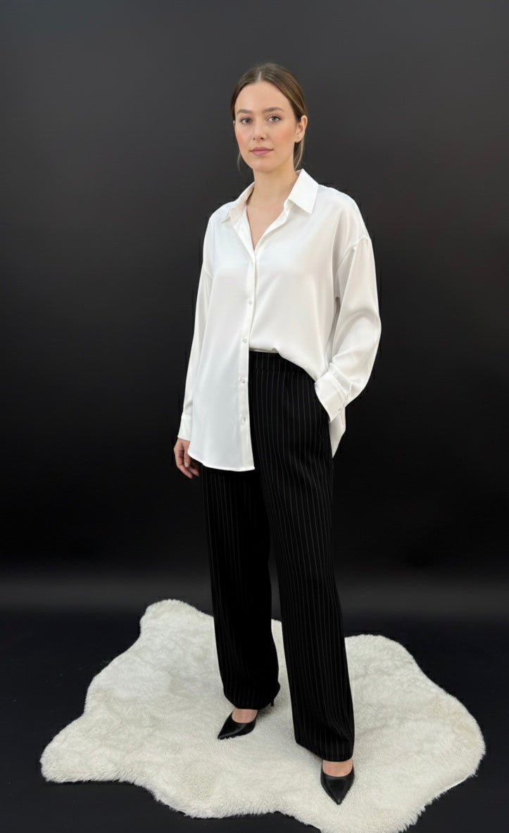 chemise blanche over size