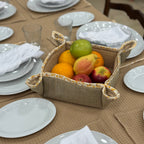 corbeille en tissu artisanale