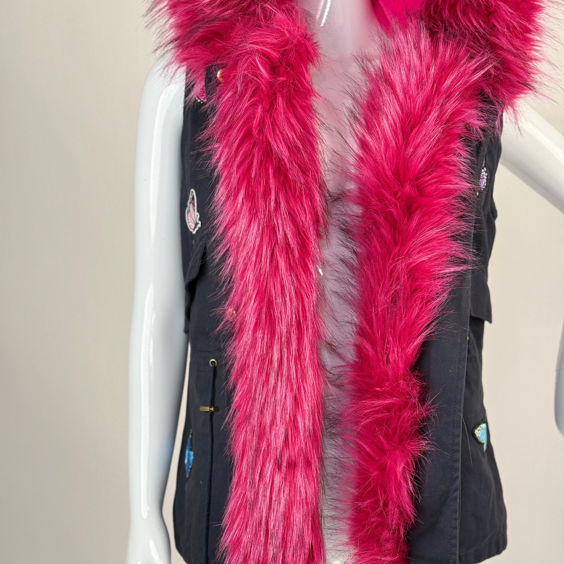 Gilet avec Fourrure Démontable