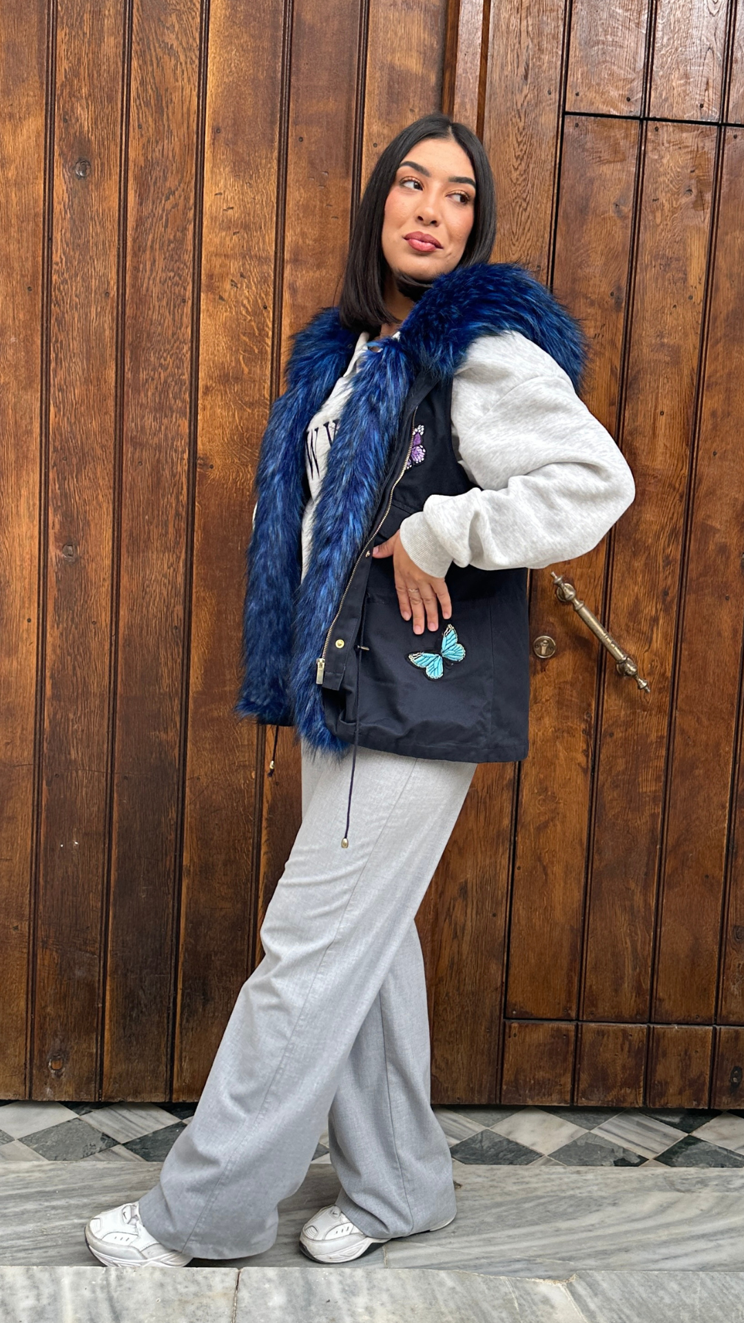 Gilet avec Fourrure Démontable