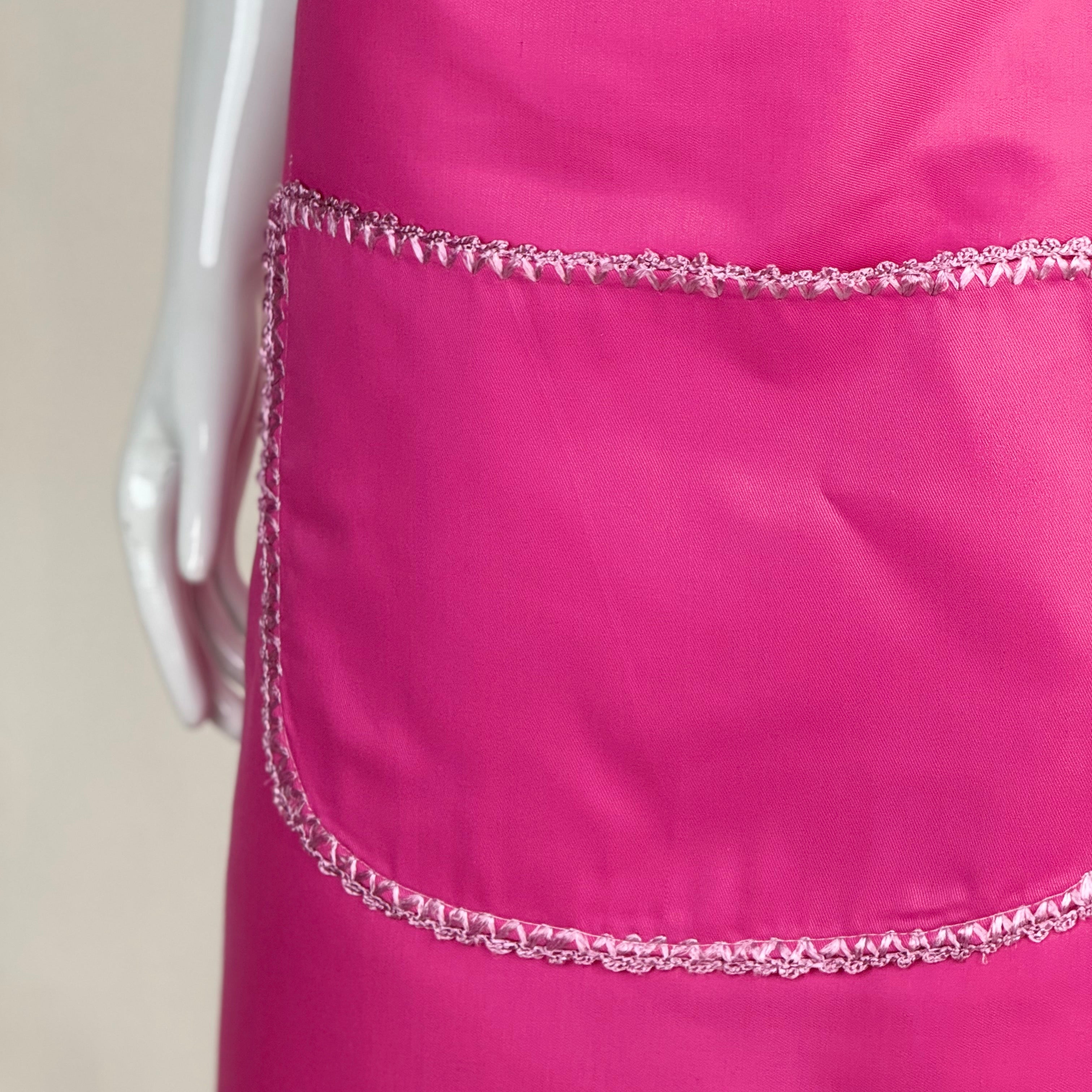 tablier de cuisine en rose fushia