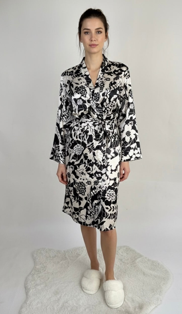 Kimono noir et blanc