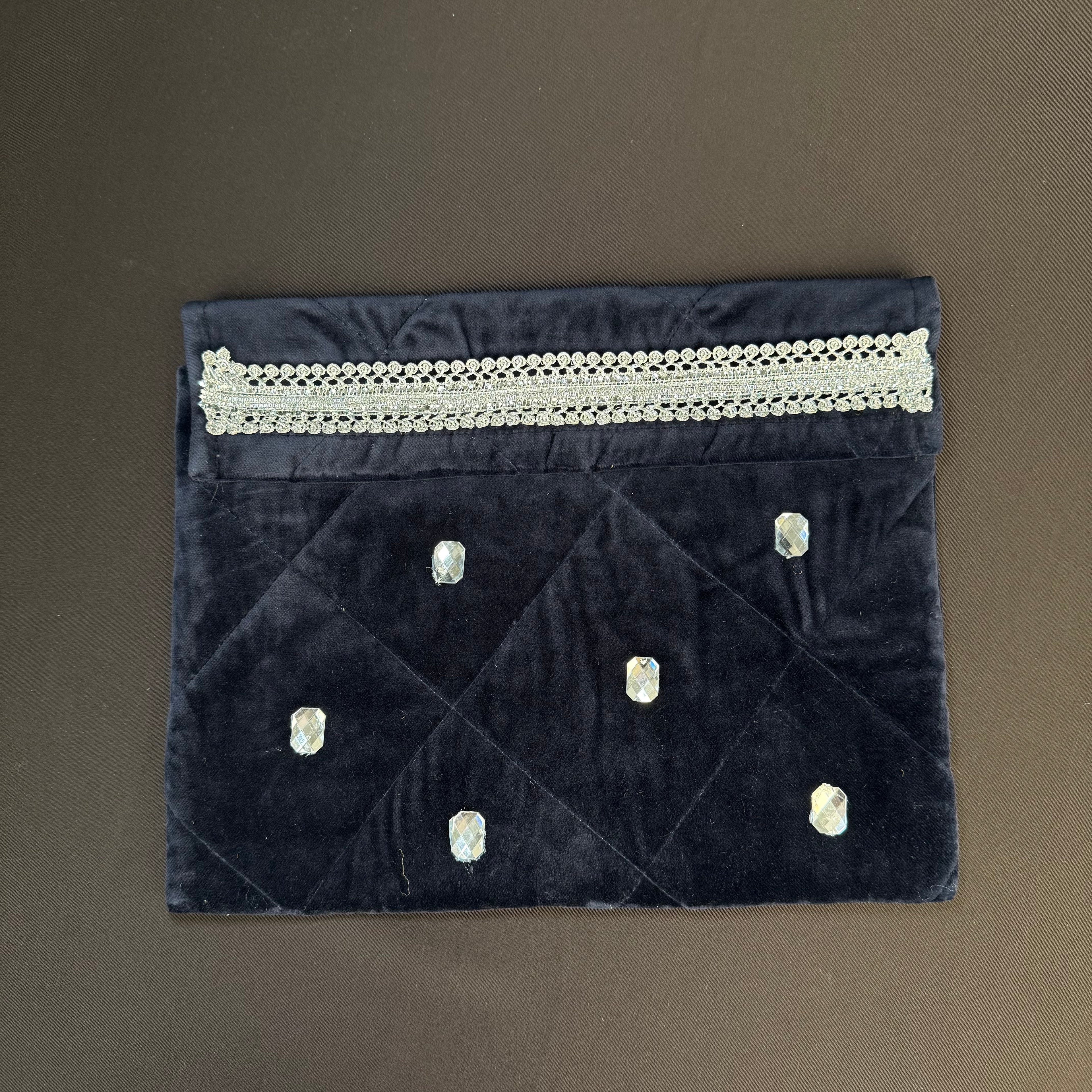Pochette Velours Noir