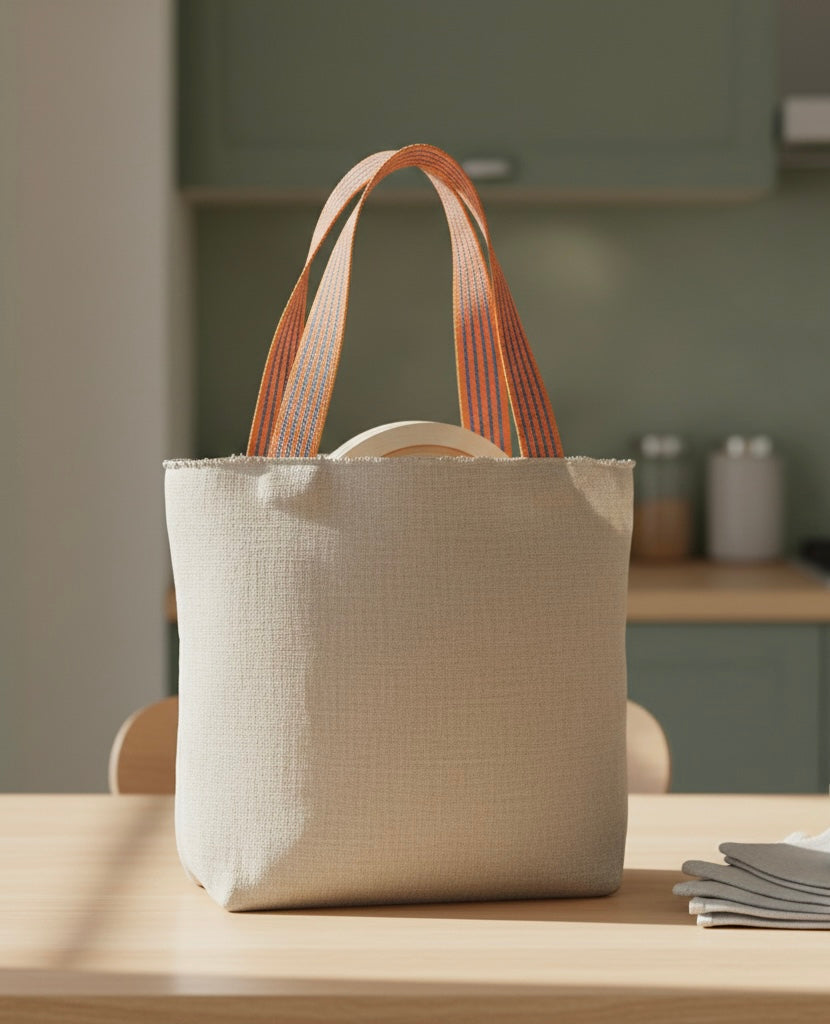 Tote bag en Toile de Jute - Design Minimaliste