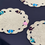 Série de Napperons avec des petits papillons