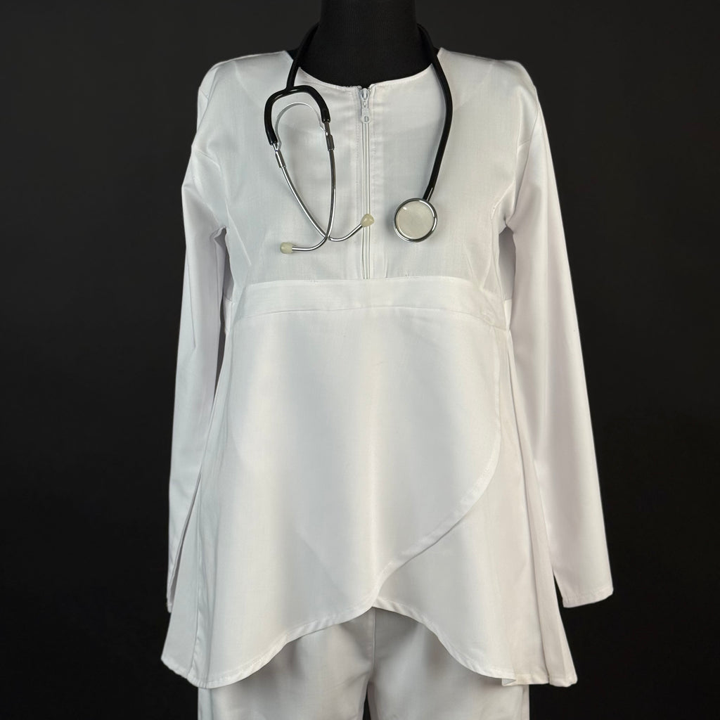 tenue médicale blanche
