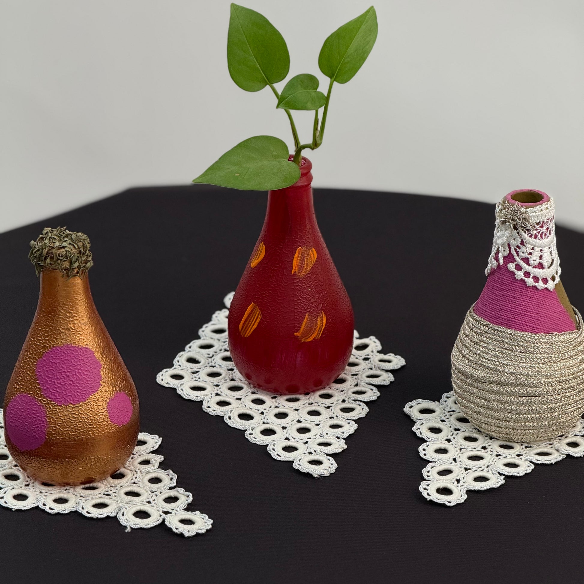 Série de napperons en crochet