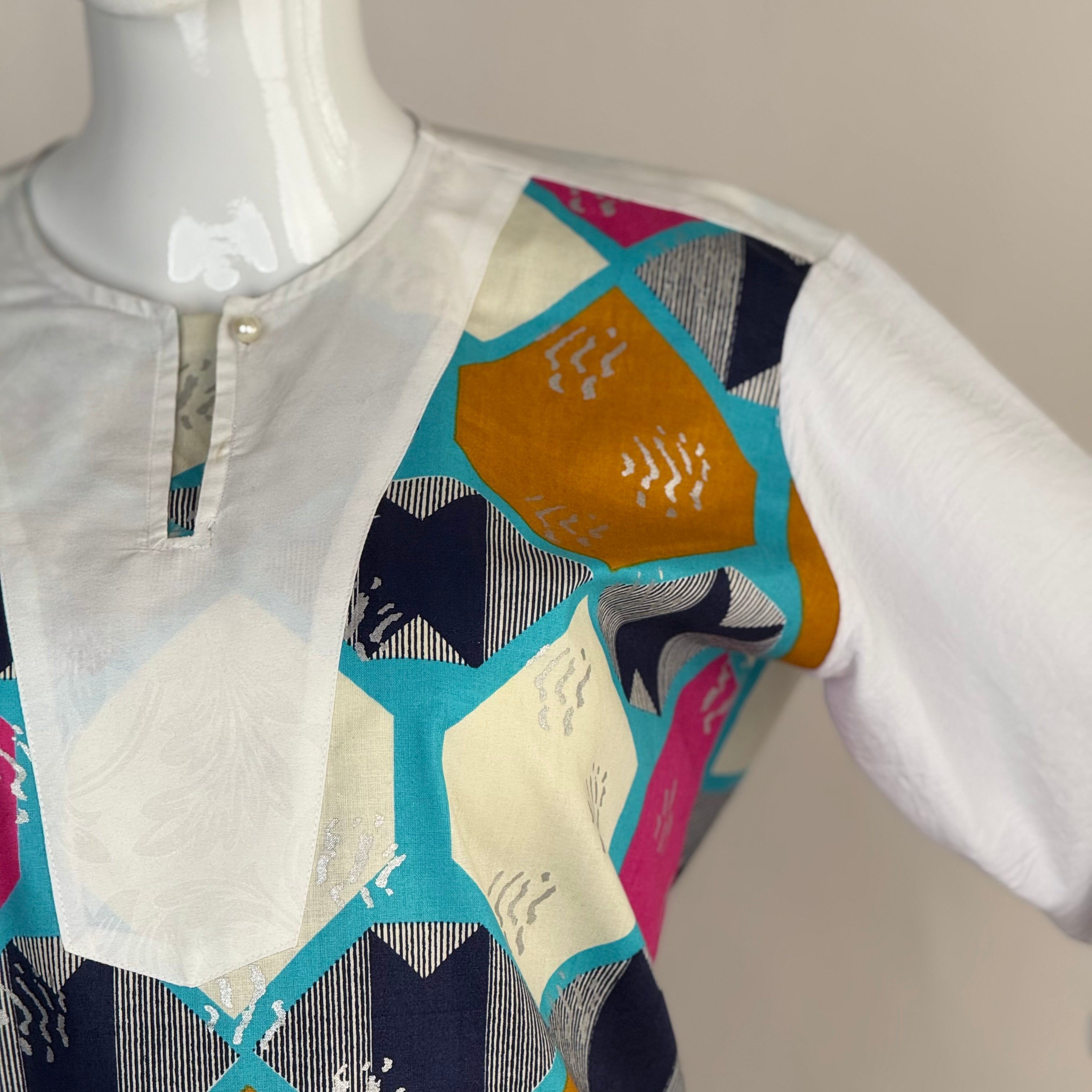 Tunique Géométrique Multicolore