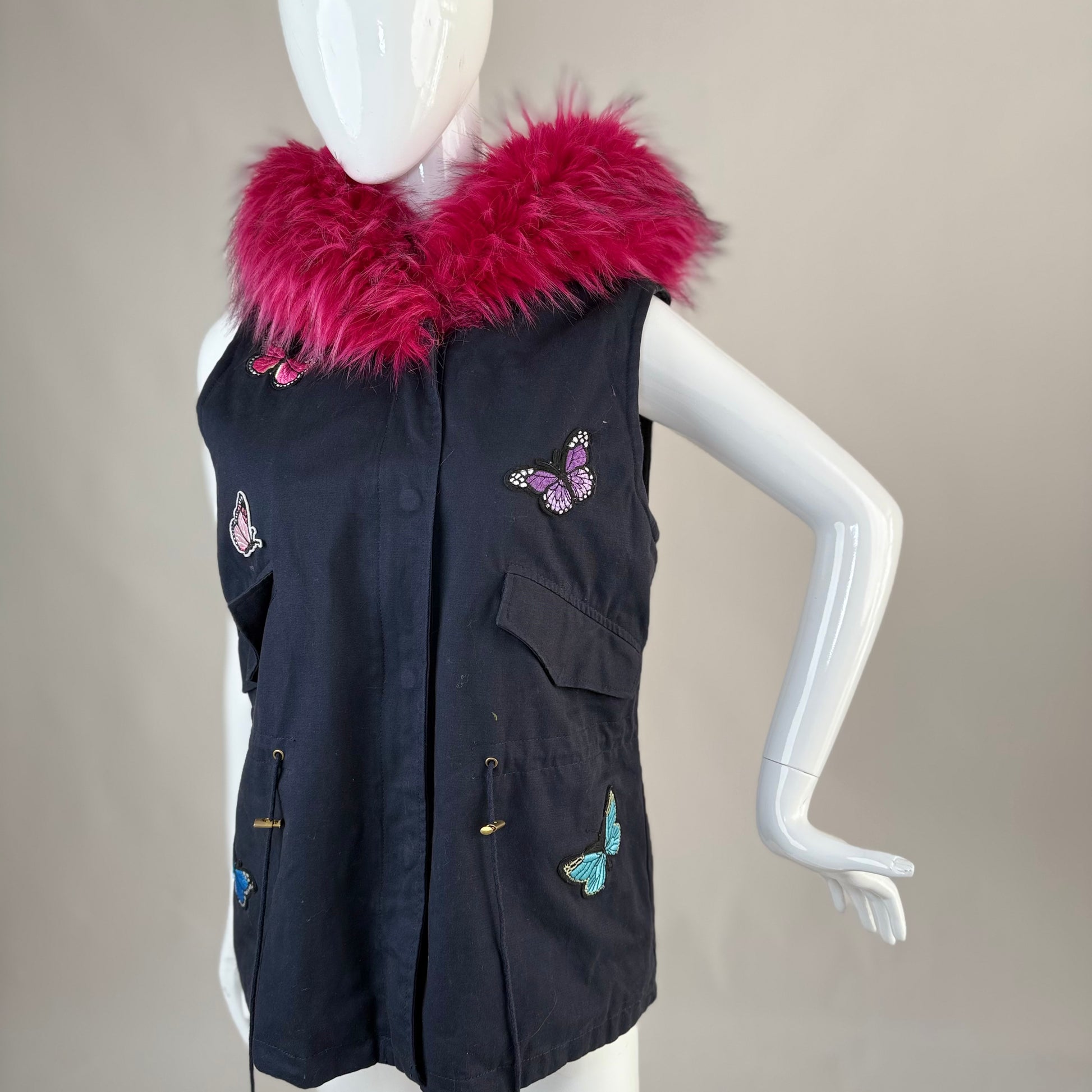 Gilet avec Fourrure Démontable