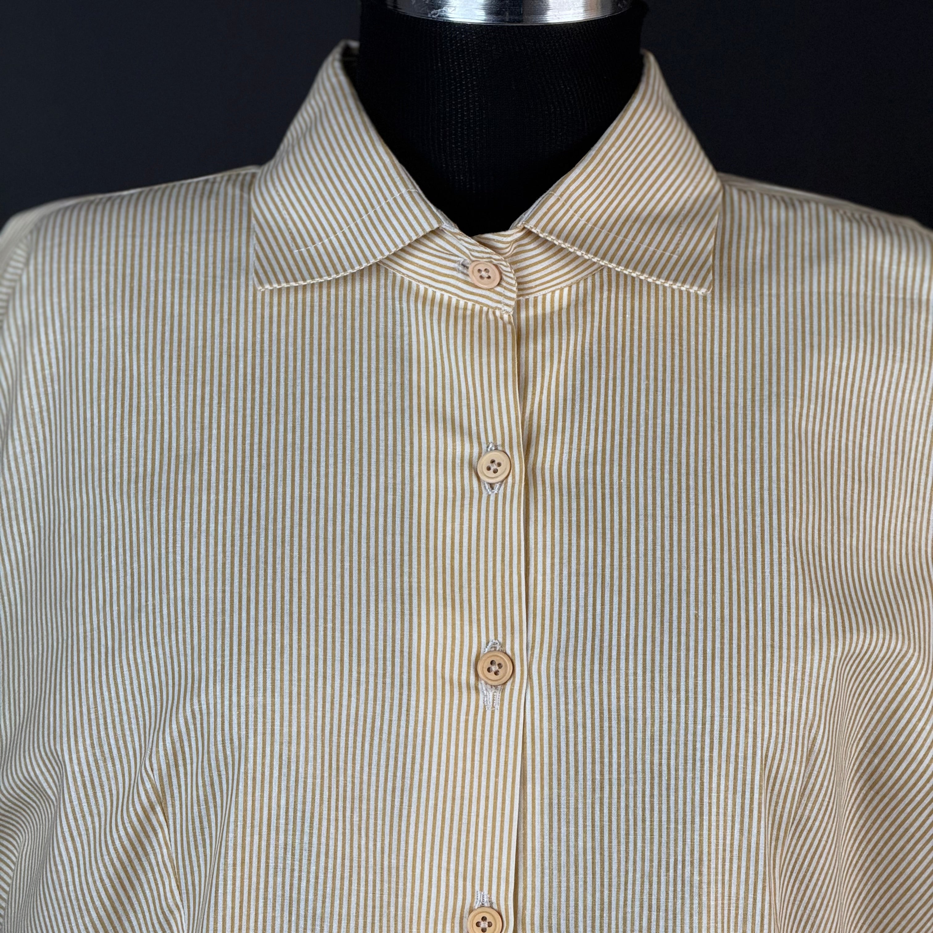 chemise à fines rayures