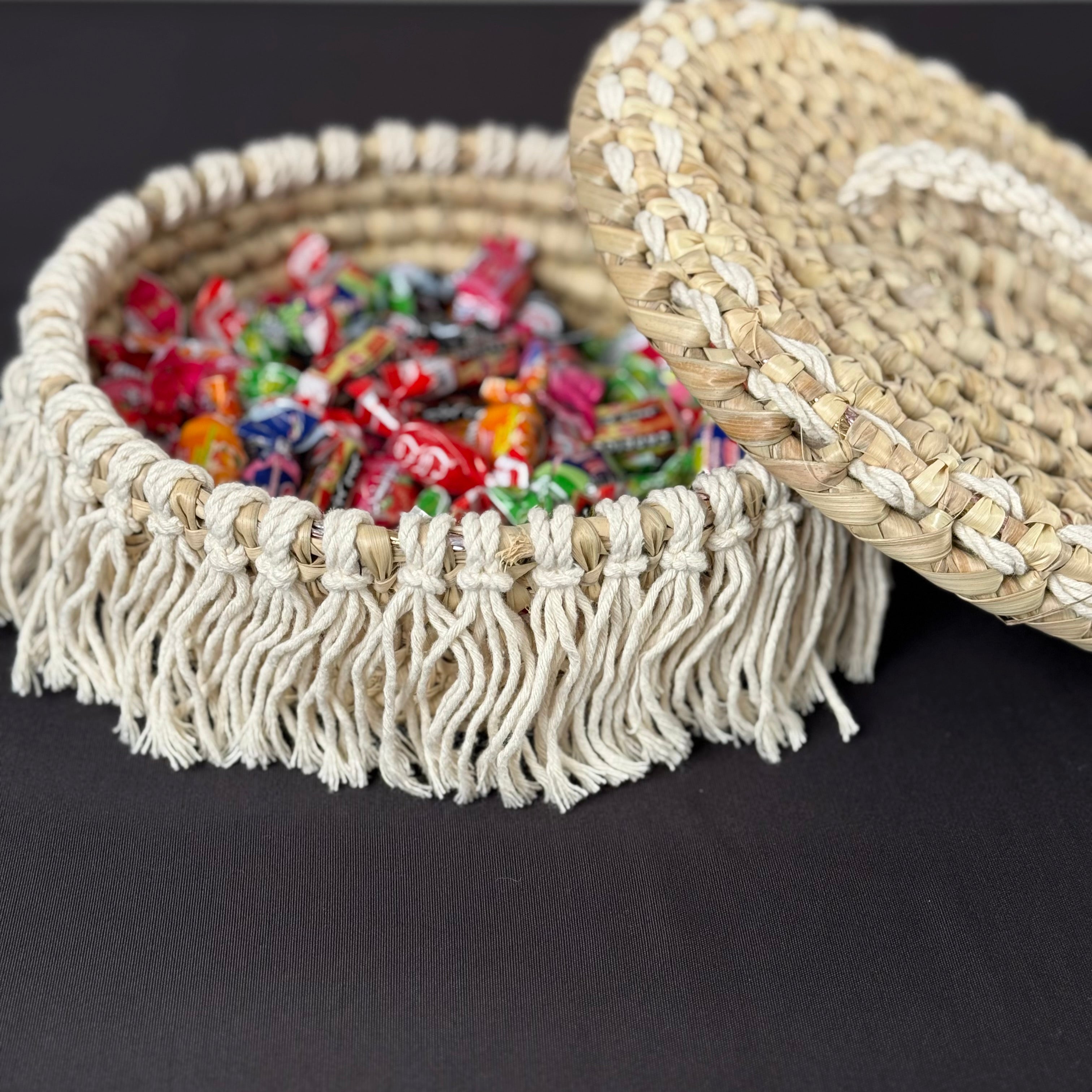 Bonbonnière  Ronde avec Couvercle