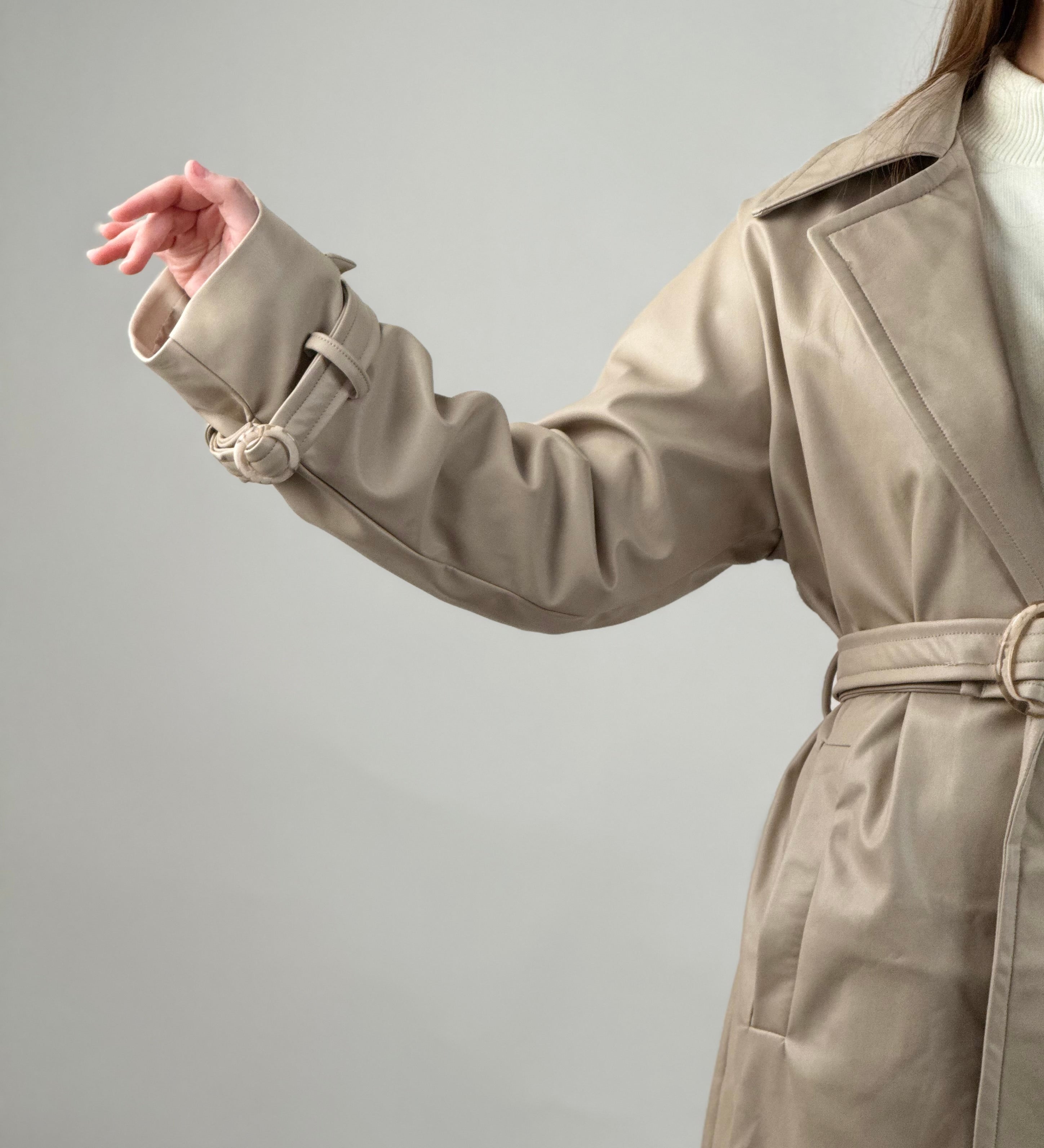 Trench-Coat Beige Nude
