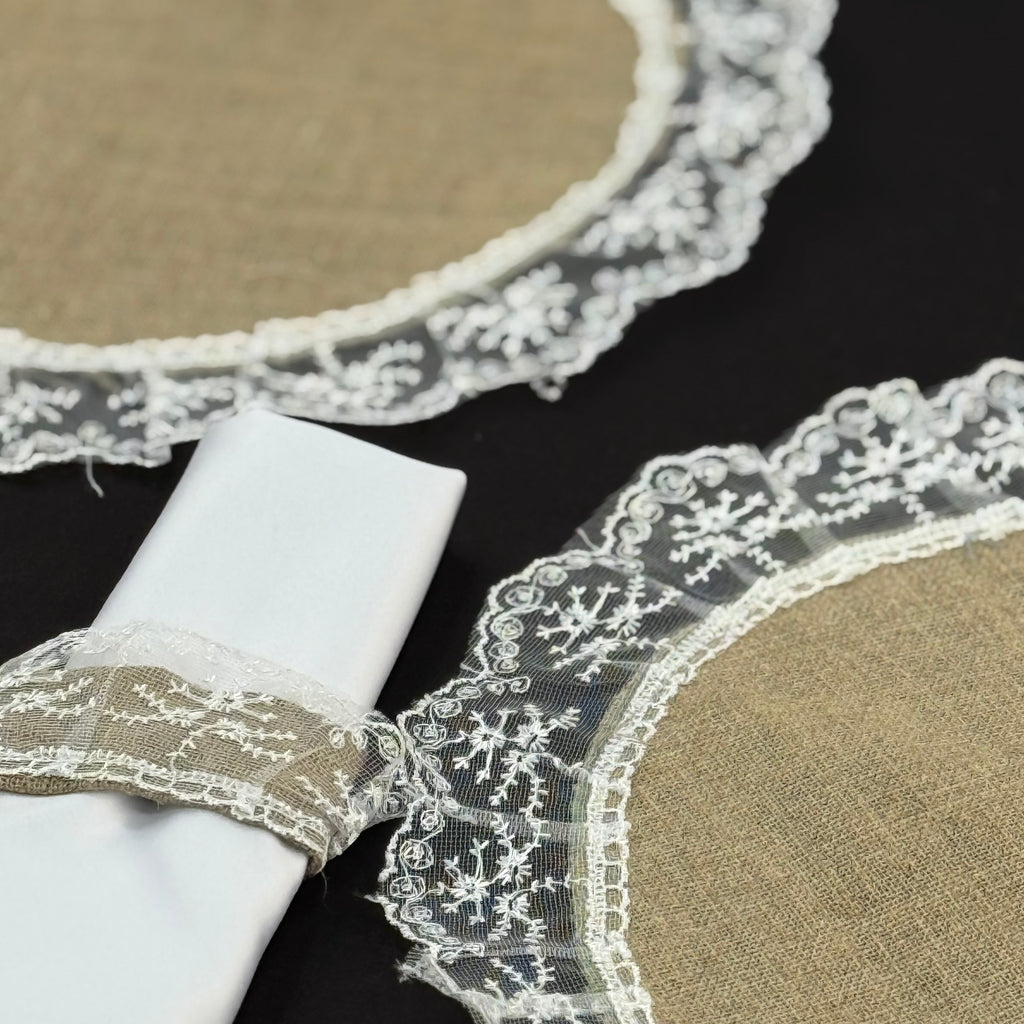 Set de table en khicha et dentelle