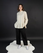 pantalon large marron nègre