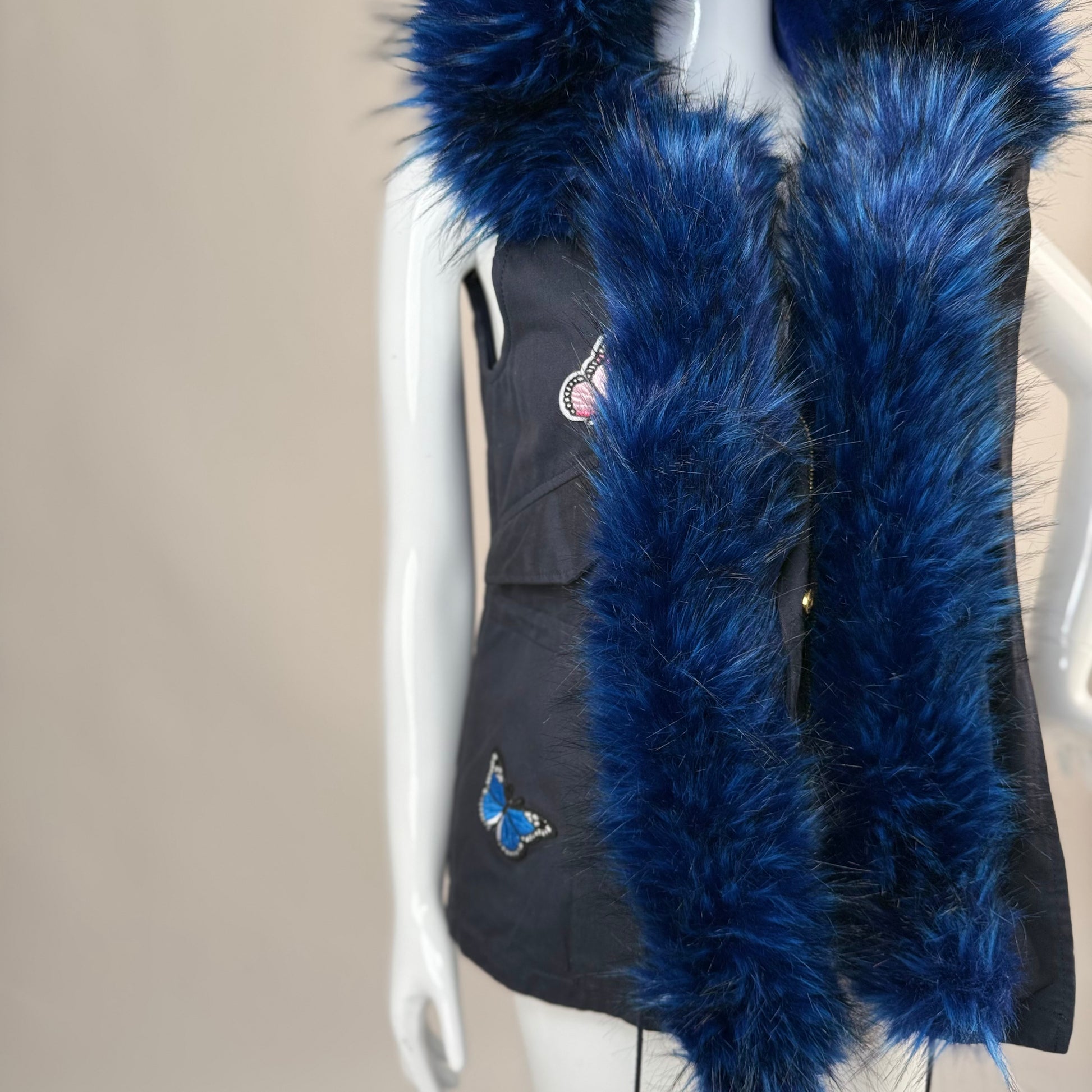 Gilet avec Fourrure Démontable