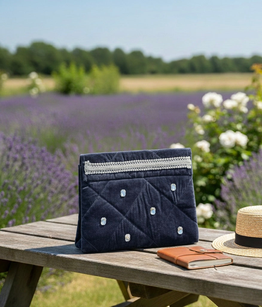 Pochette Velours Noir