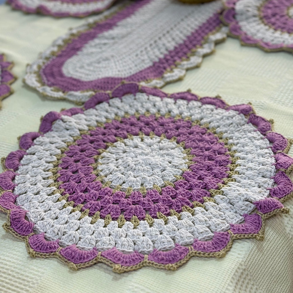 Sets de Table Crochet Lavande