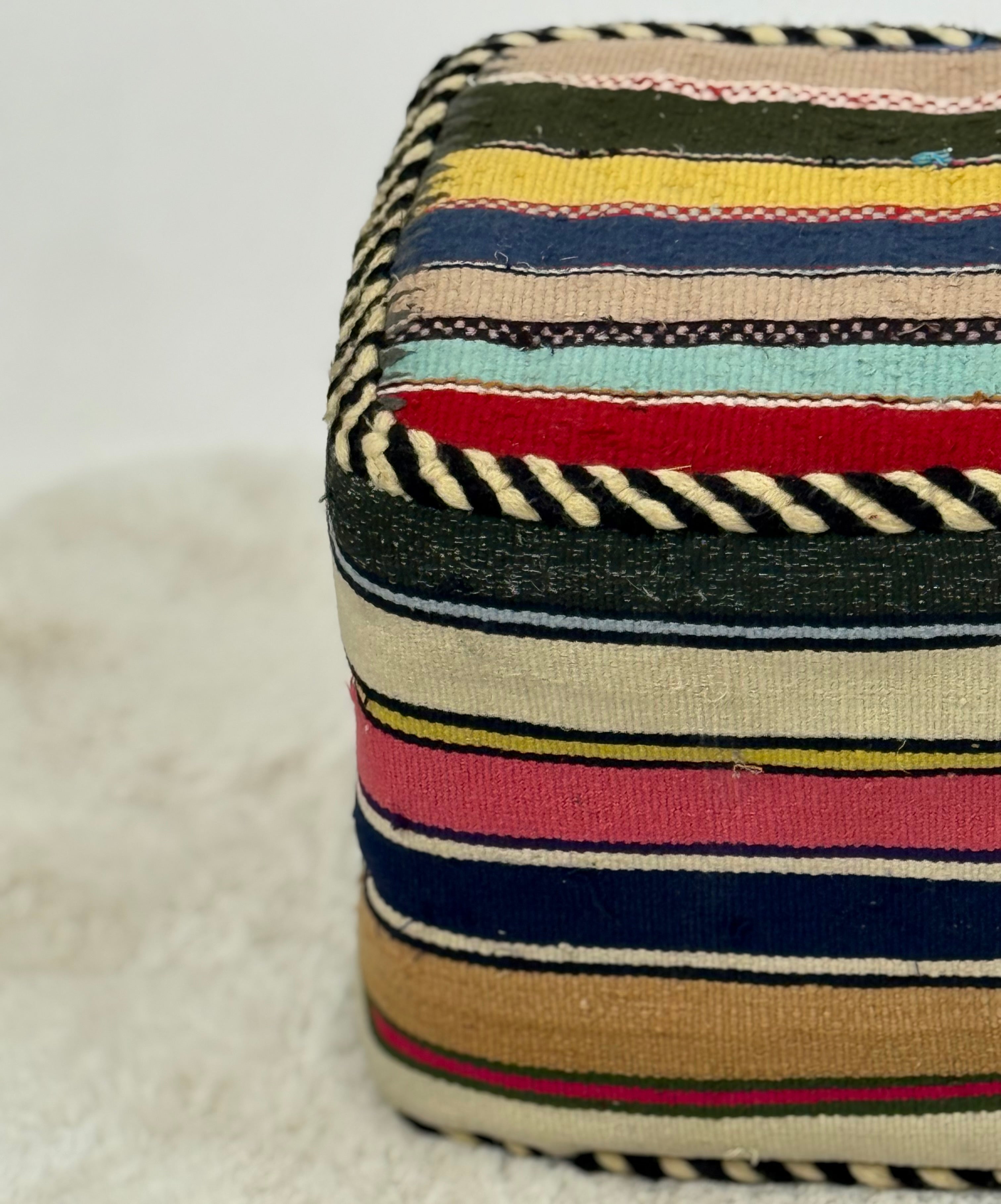 Pouf Cube Multicolore