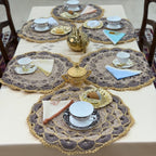 Sets de Table Crochet Doré