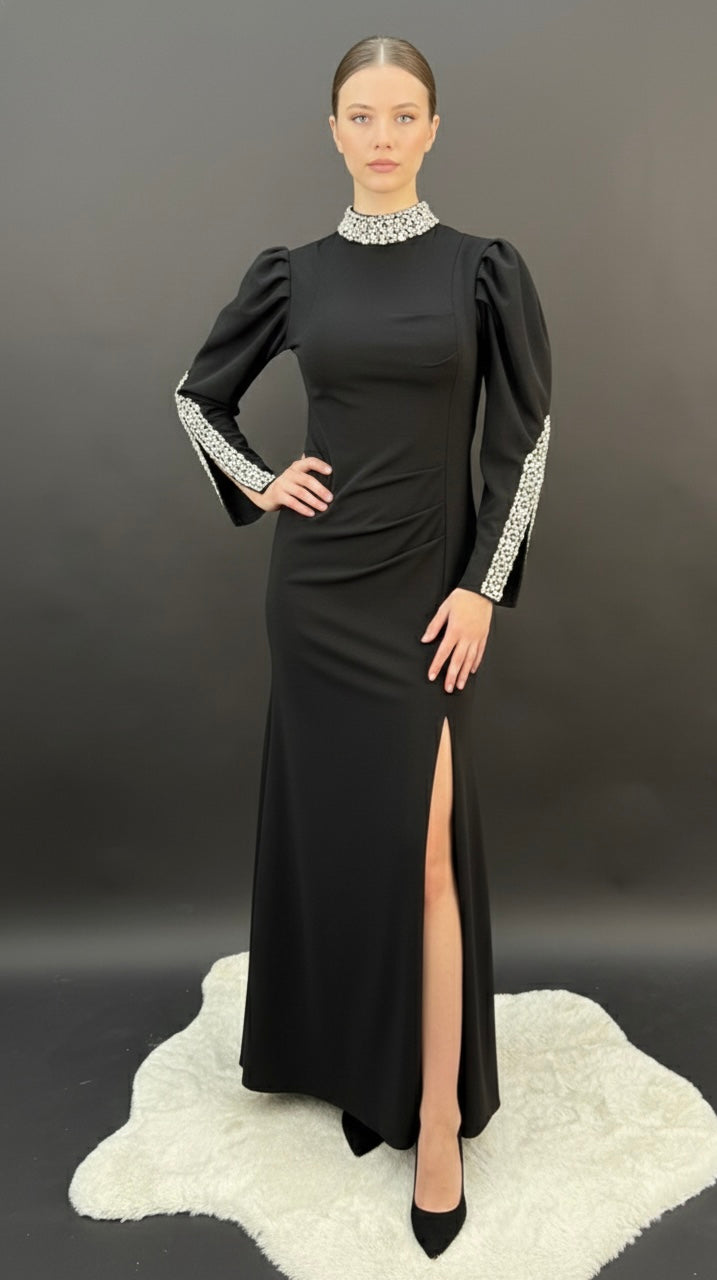 Robe Noire et Blanche Soirée