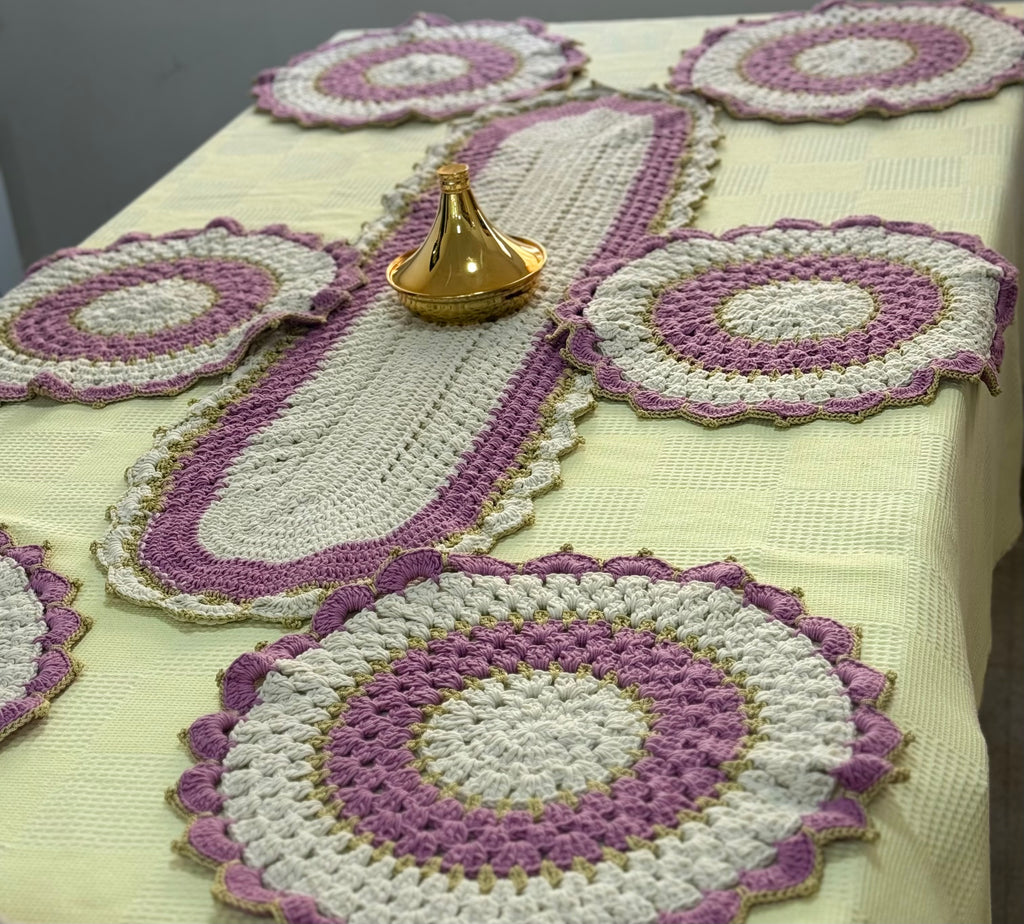 Sets de Table Crochet Lavande