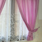 Série de table vichy rose