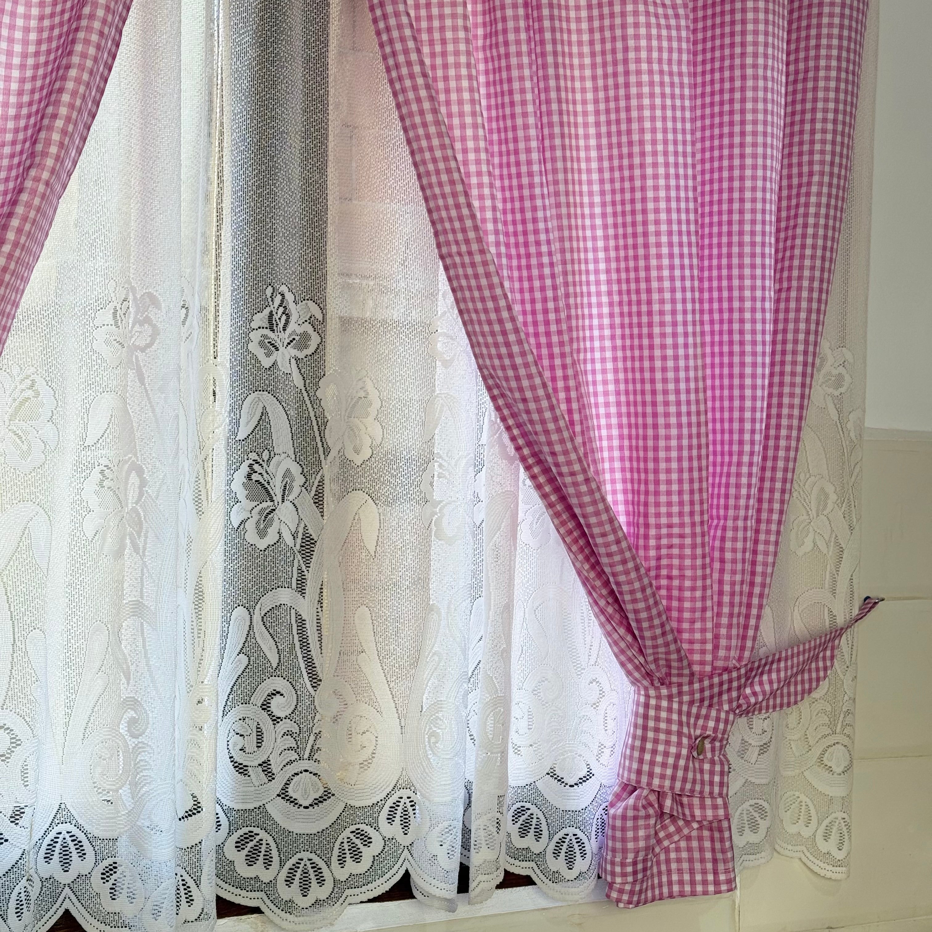 Série de table vichy rose