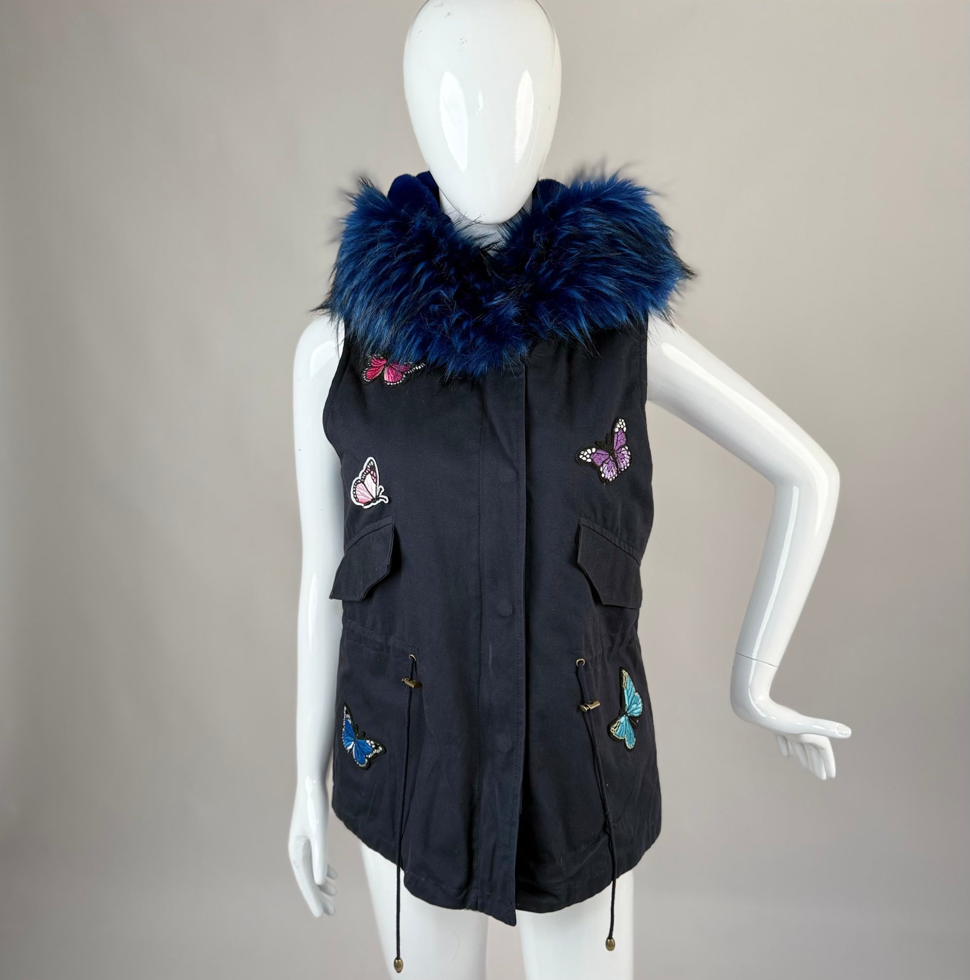 Gilet avec Fourrure Démontable