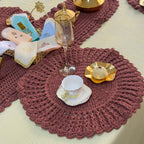 Sets de Table Crochet Terracotta