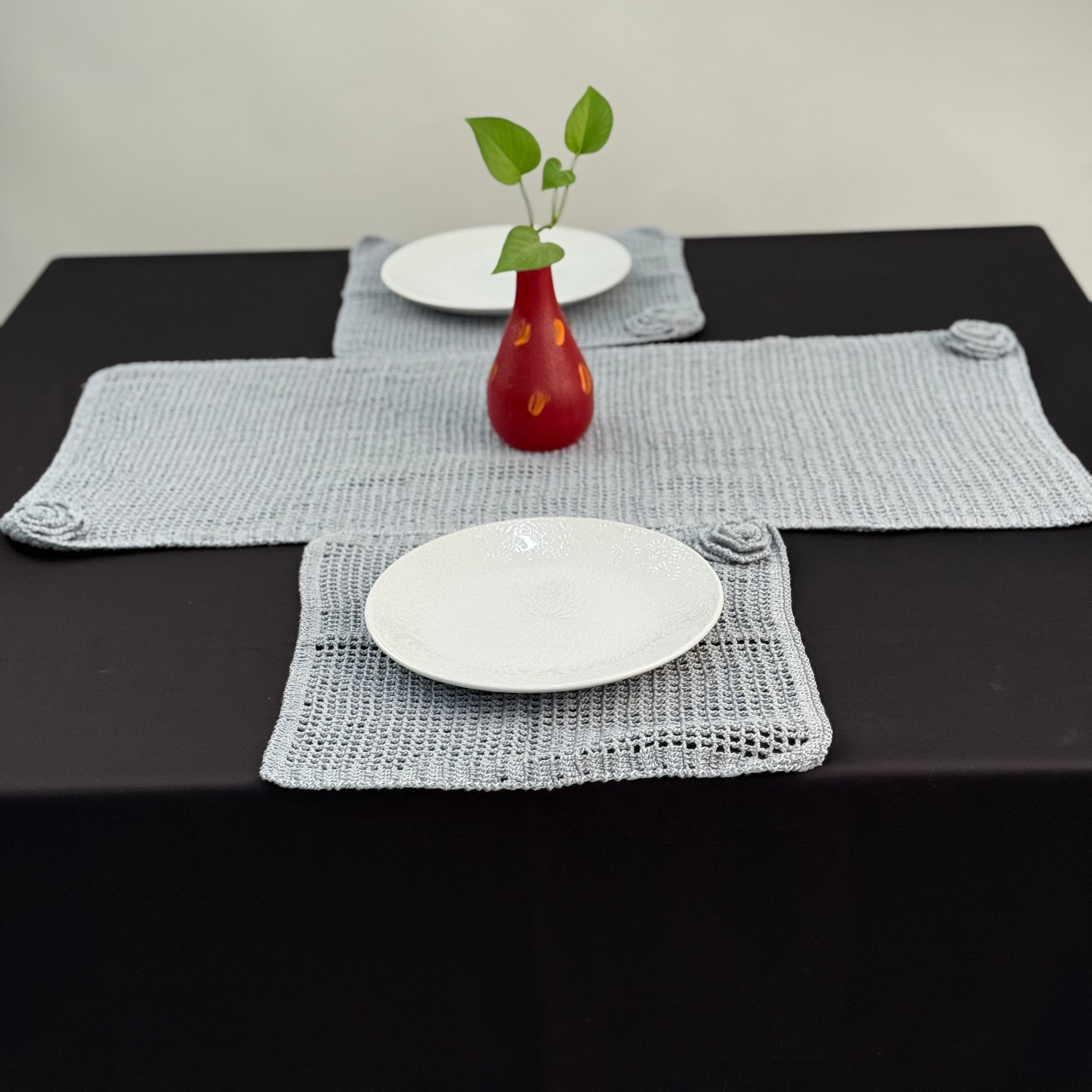 Série de table en crochet