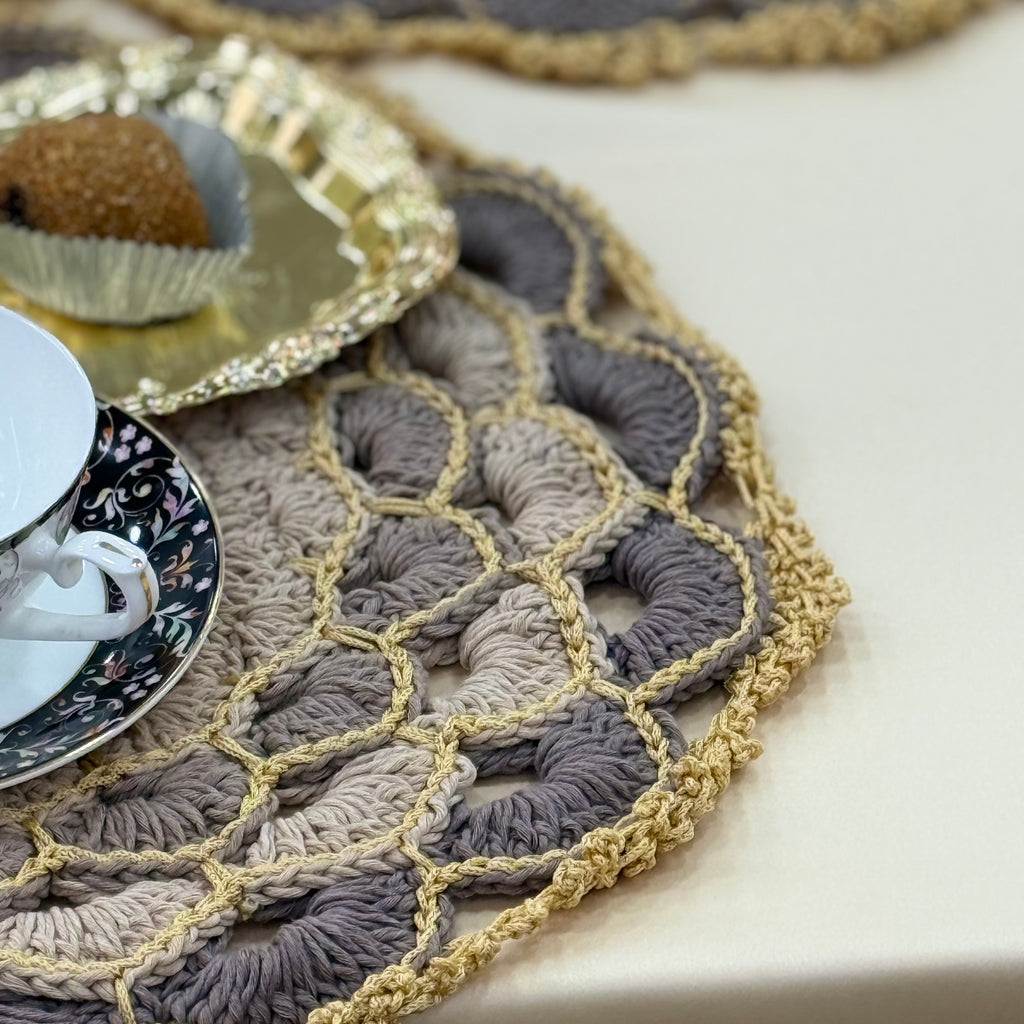 Sets de Table Crochet Doré