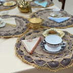 Sets de Table Crochet Doré