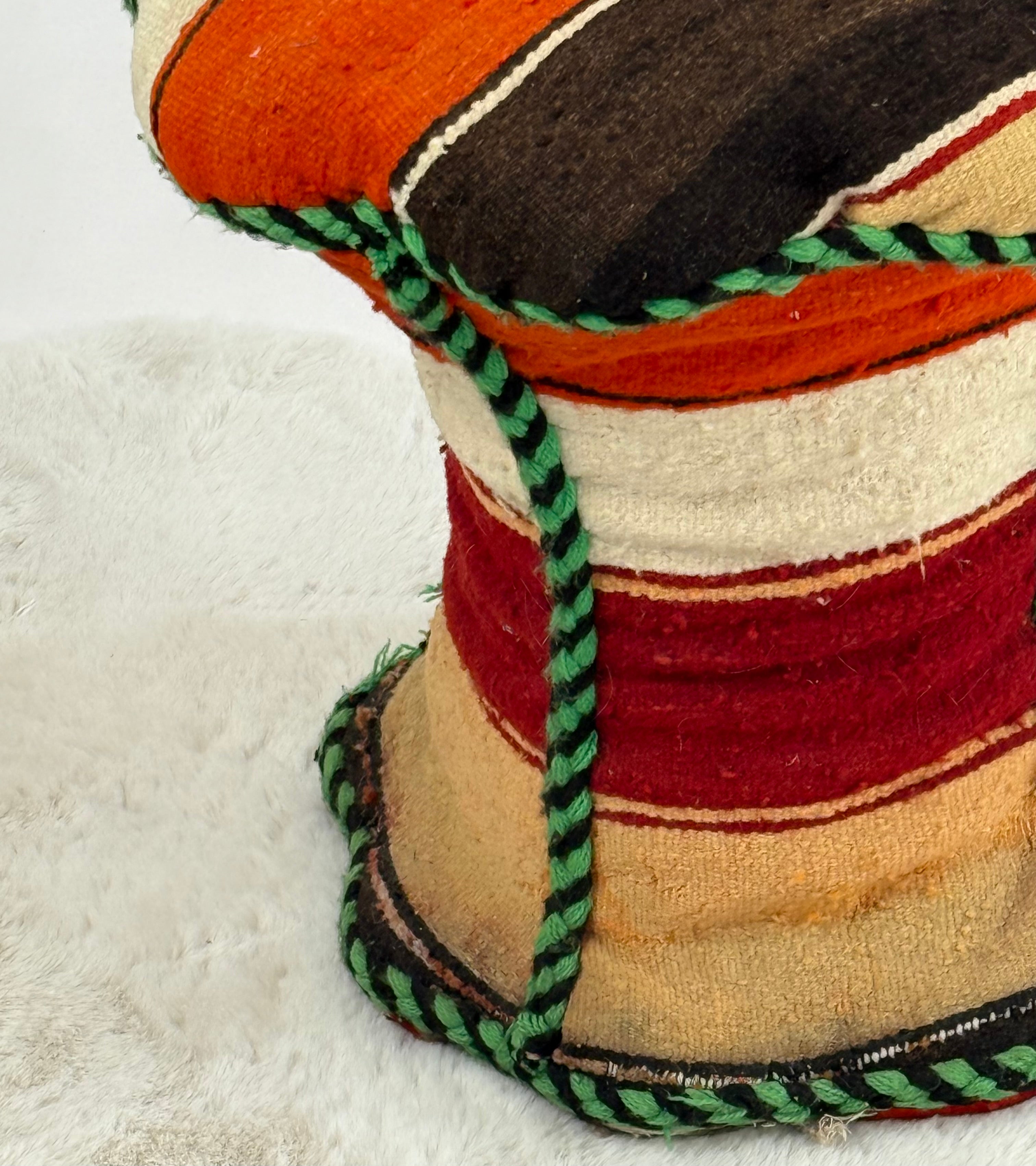 Pouf Sablier Terracotta