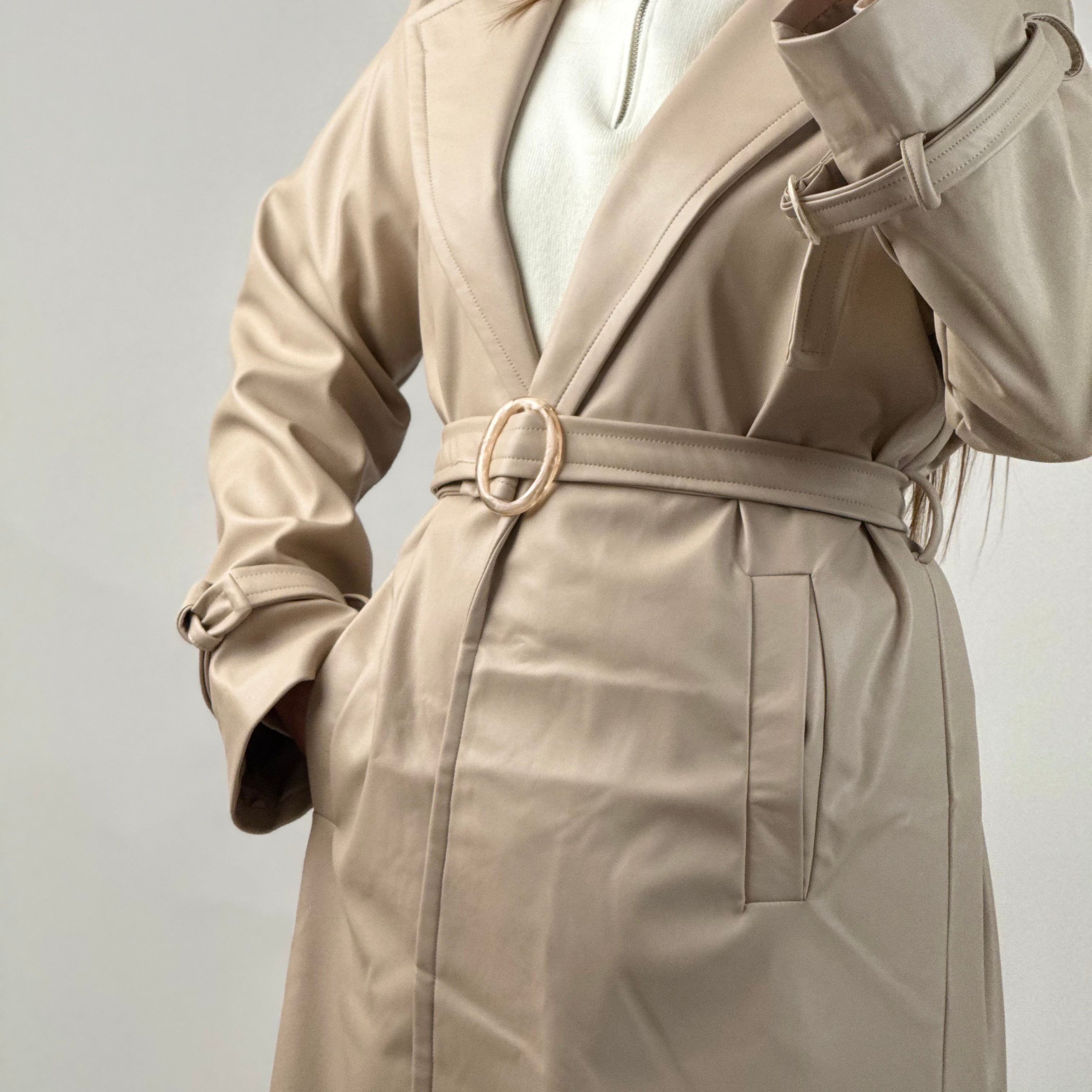 Trench-Coat Beige Nude
