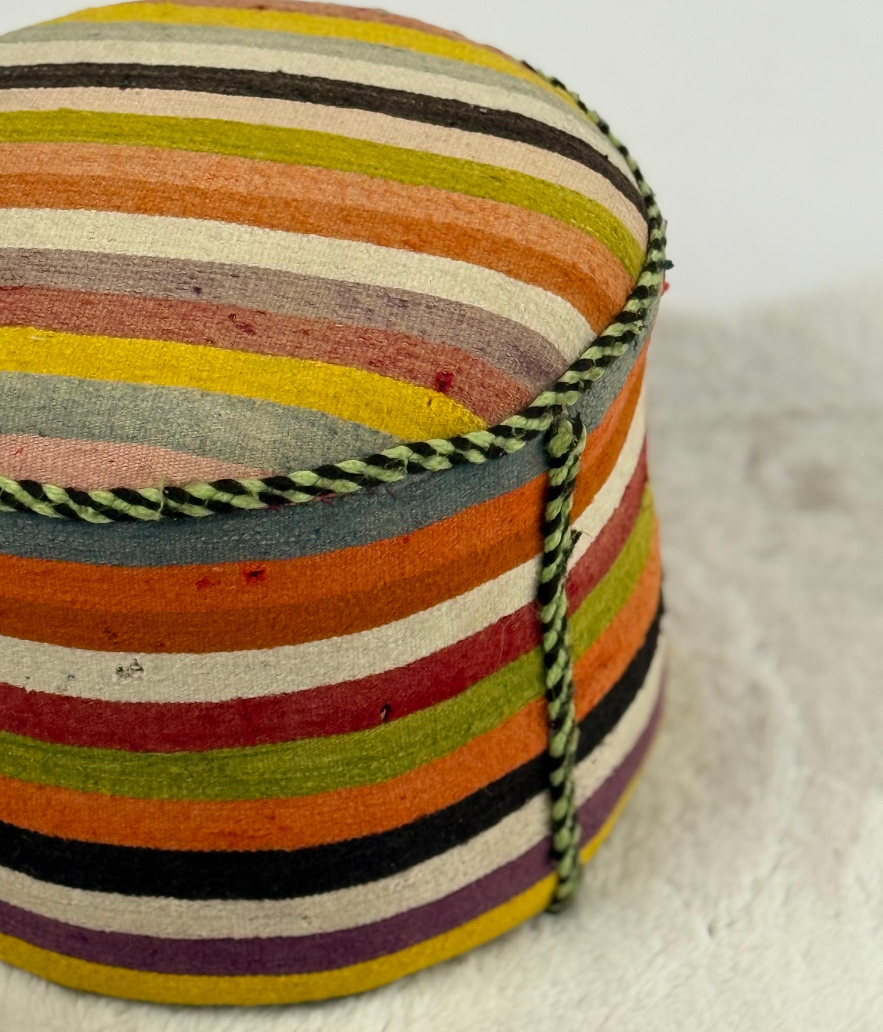 Pouf Cylindre Rainbow