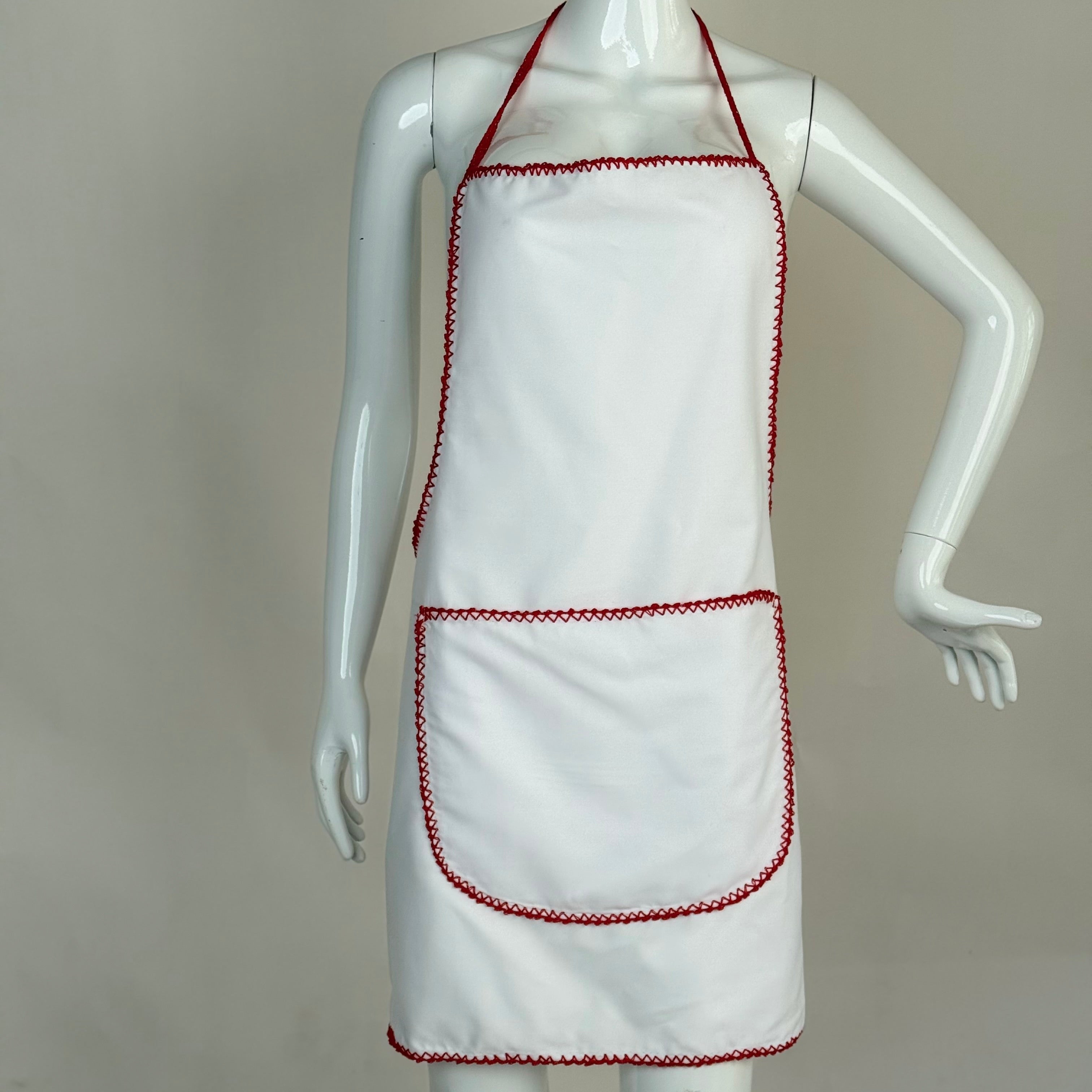 Tablier Cuisine Blanc & Rouge