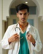 Blouse Blanche Col Officier Homme