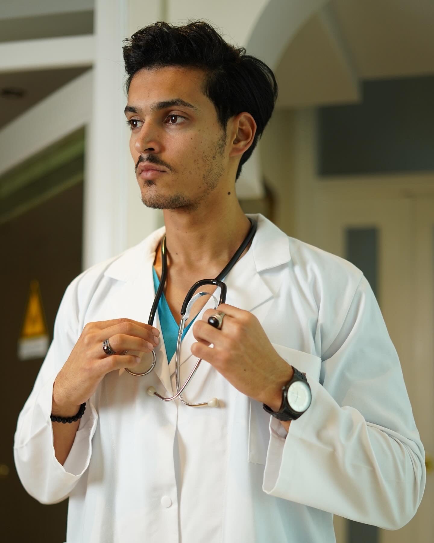 Blouse Blanche Col Officier Homme