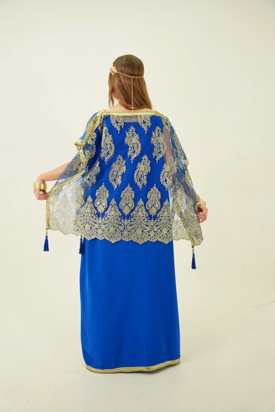 Robe Chaoui Bleu Roi