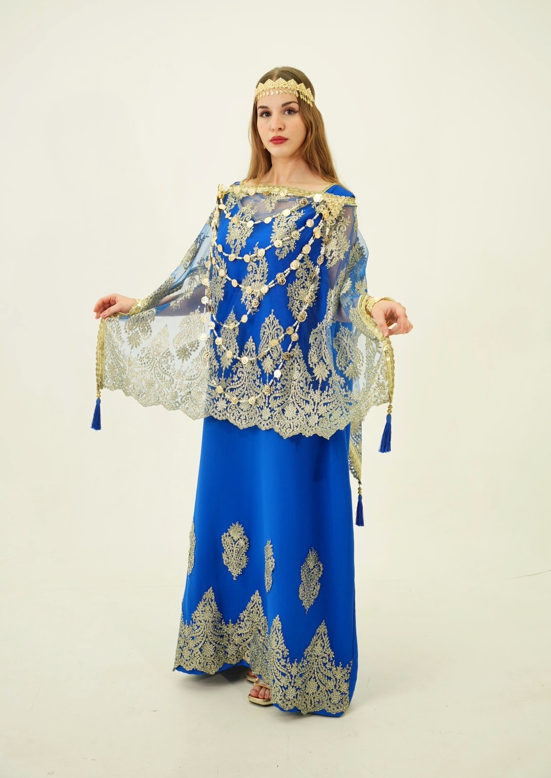 Robe Chaoui Bleu Roi