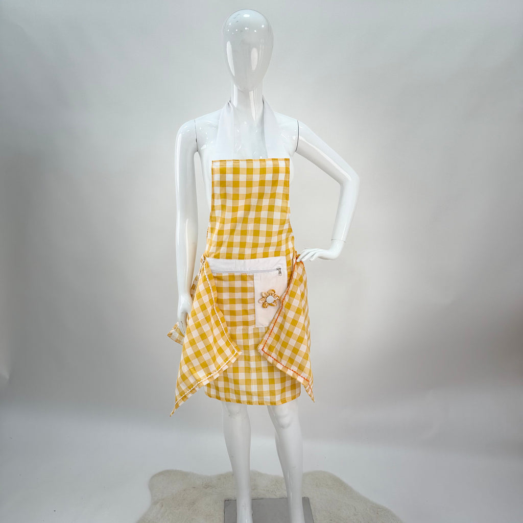 Tablier de cuisine avec 6 torchons