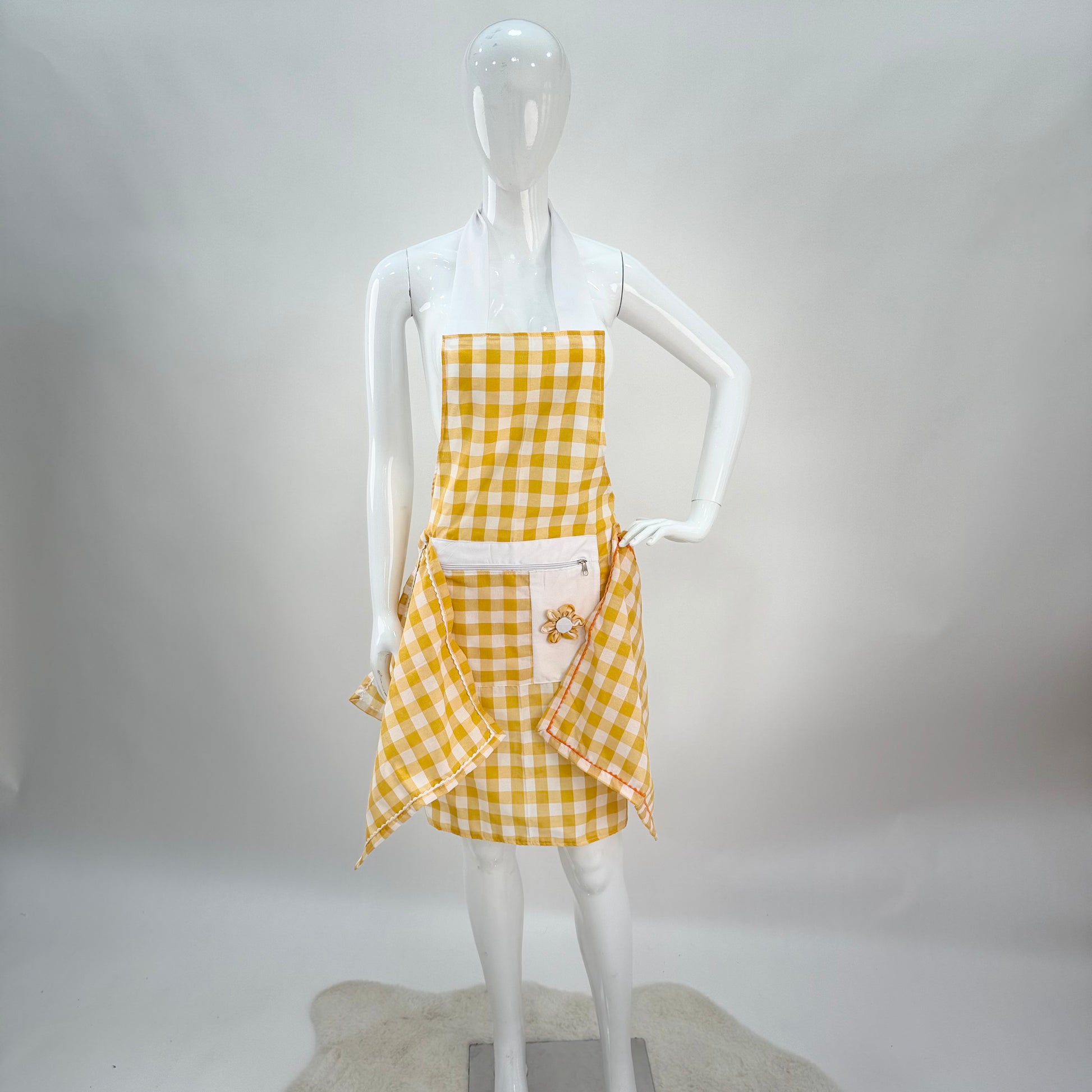 Tablier de cuisine avec 6 torchons